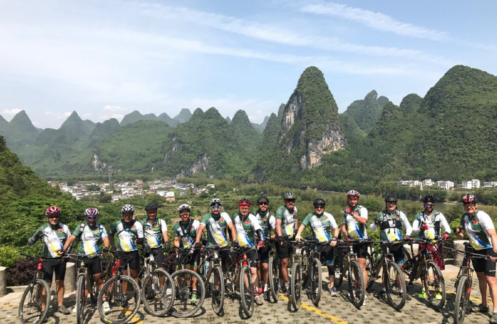 mountain bikers - china bike tours
